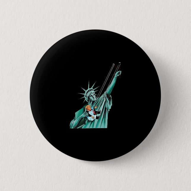 Statue Of Liberty  Button (Front)
