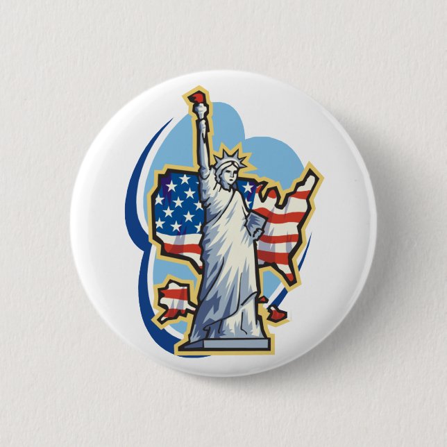 Statue Of Liberty Button (Front)
