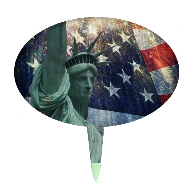 Statue of Liberty Cake Topper (Front)