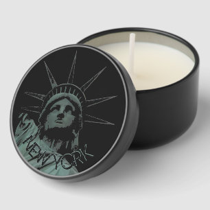 Statue of Liberty Candles Custom New York Postcard
