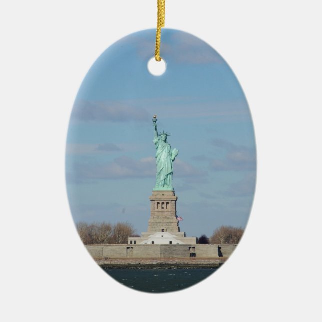 Statue Of Liberty Ceramic Ornament (Front)