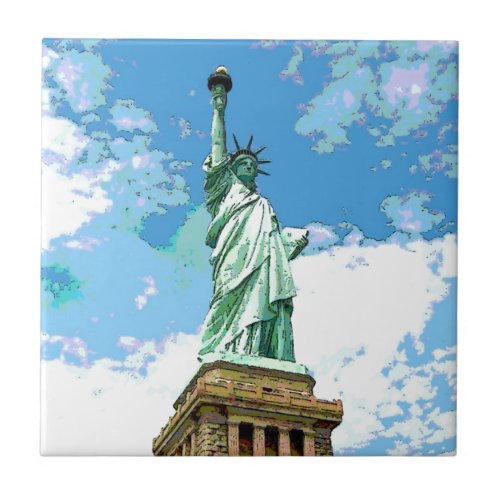 Statue of Liberty Ceramic Tile