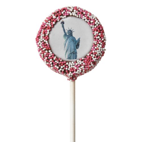 Statue of liberty   chocolate covered oreo pop