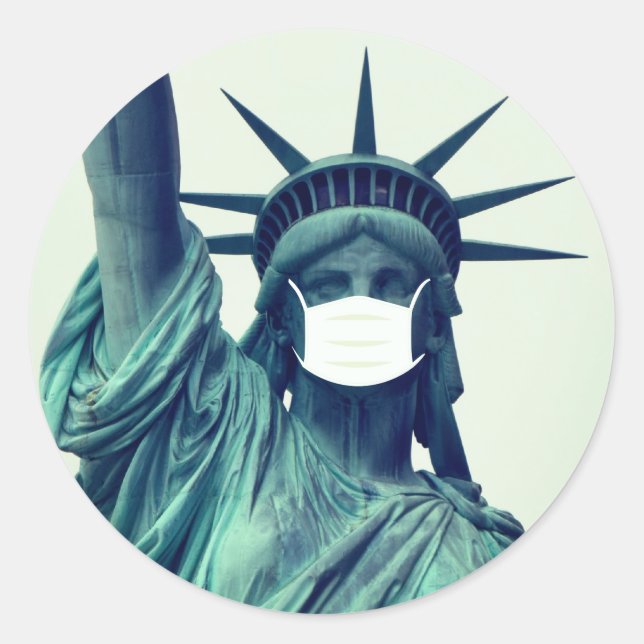 Statue of Liberty Classic Round Sticker (Front)