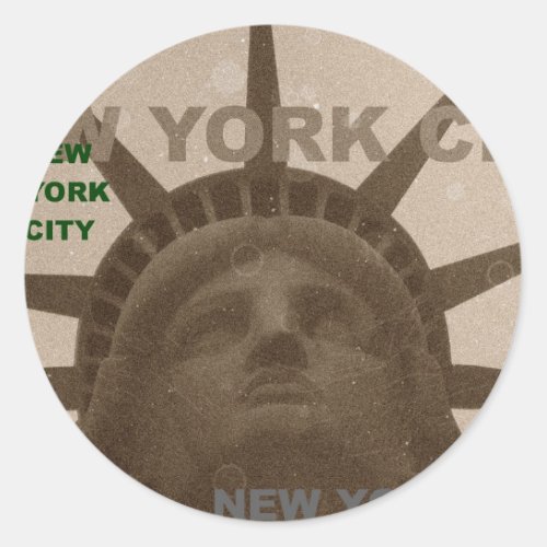 Statue of Liberty Classic Round Sticker