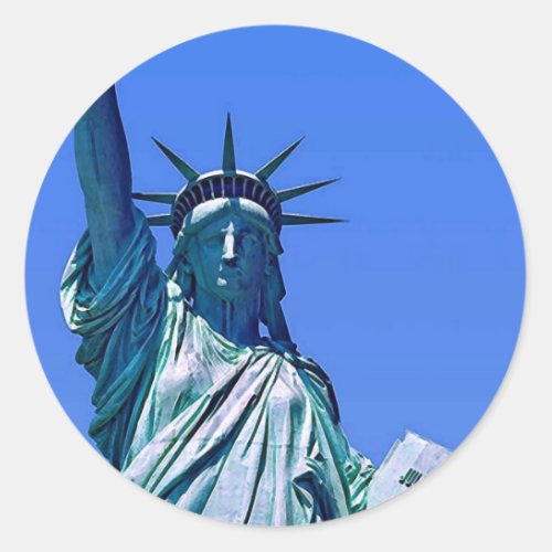 Statue of Liberty Classic Round Sticker