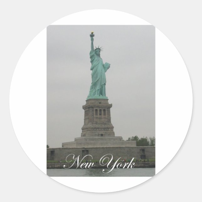 Statue of Liberty Classic Round Sticker (Front)