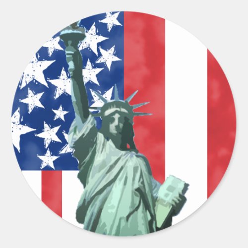 Statue of Liberty Classic Round Sticker