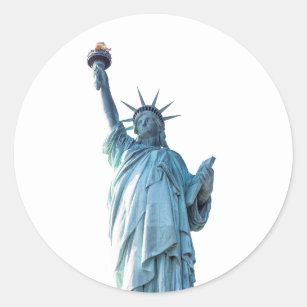 Statue of liberty  classic round sticker