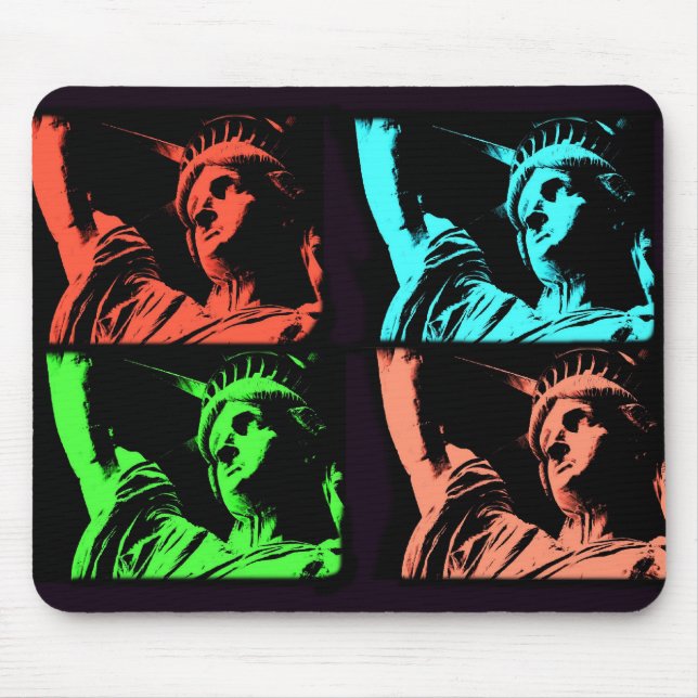 Statue of Liberty Collage Mouse Pad (Front)