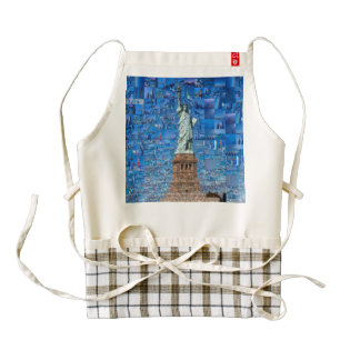 statue of liberty collage - statue of liberty art zazzle HEART apron