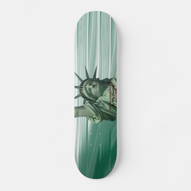 Statue of Liberty Crying Skateboard Deck (Front)