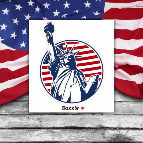 Statue of Liberty Custom_Cut Vinyl Sticker