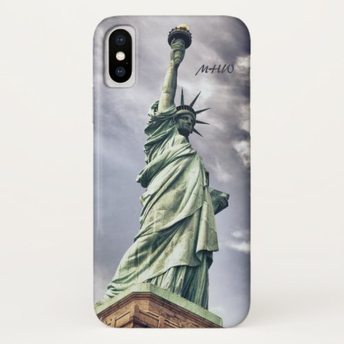 Statue of Liberty custom monogram phone cases