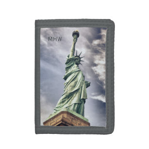 Statue of Liberty custom monogram wallets