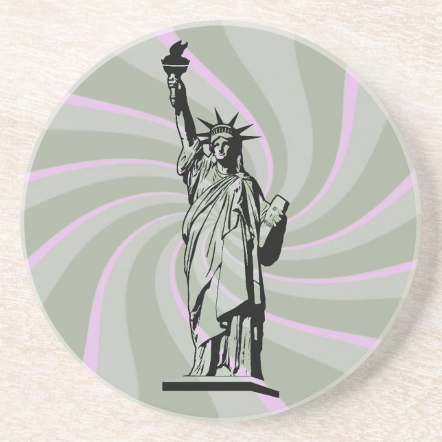 Statue of Liberty Drink Coaster (Front)