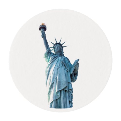 Statue of liberty  edible frosting rounds