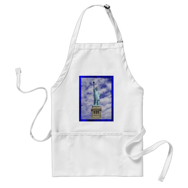 Statue of Liberty, Ellis Island, New York Adult Apron (Front)