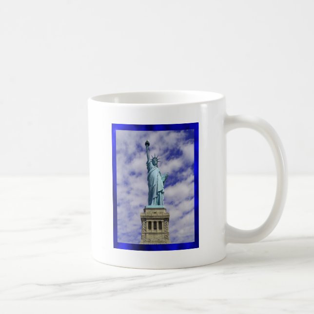 Statue of Liberty, Ellis Island, New York Coffee Mug (Right)