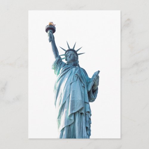 Statue of liberty   enclosure card
