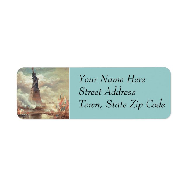 Statue Of Liberty Enlightening the World Label (Front)