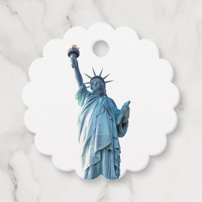 Statue of liberty  favor tags (Front)