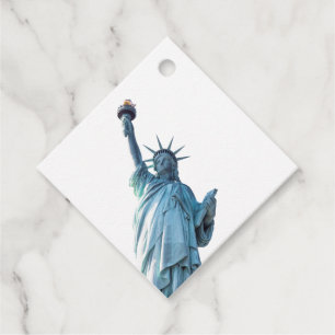 Statue of liberty favor tags