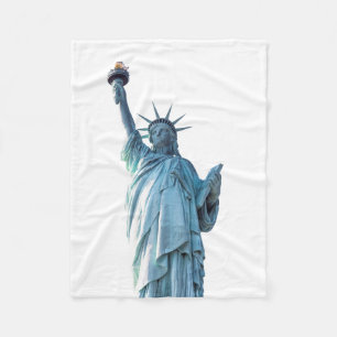 Statue of liberty fleece blanket
