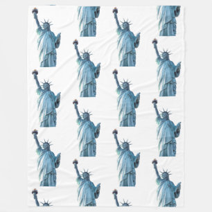 Statue of liberty fleece blanket