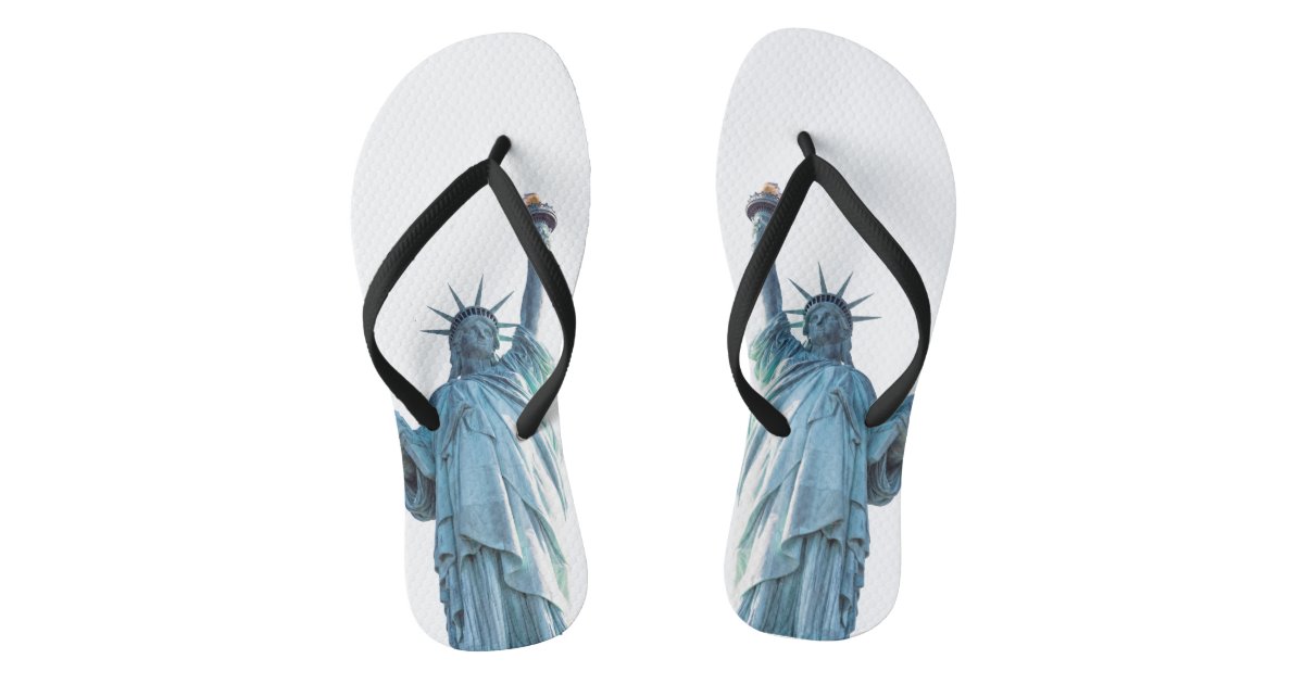 Statue of liberty flip flops Zazzle