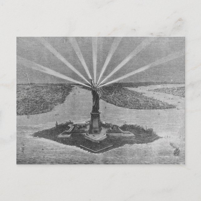 Statue of Liberty, from 'The Graphic' Postcard (Front)