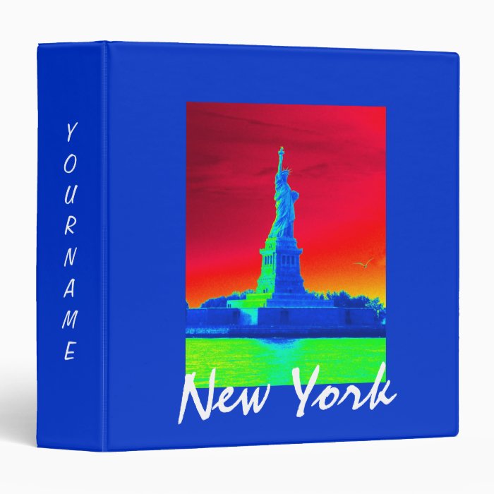 Statue of Liberty Fun Facts/Personalize Vinyl Binder