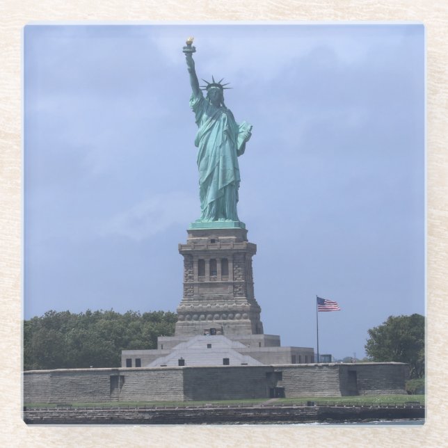 Statue of Liberty Glass Coaster (Front)