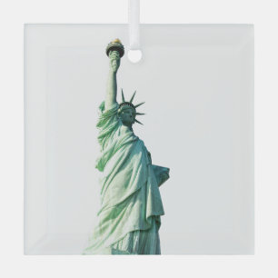 Statue of liberty glass ornament