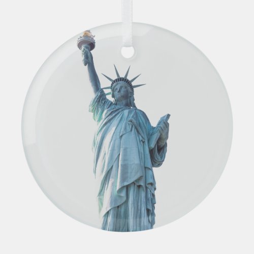Statue of liberty   glass ornament