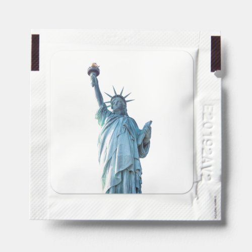 Statue of liberty   hand sanitizer packet