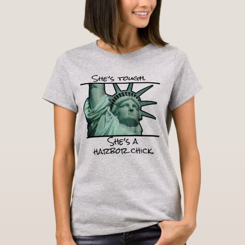 Statue of Liberty Harbor Chick Ghostbusters T_Shirt