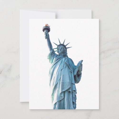Statue of liberty  holiday card