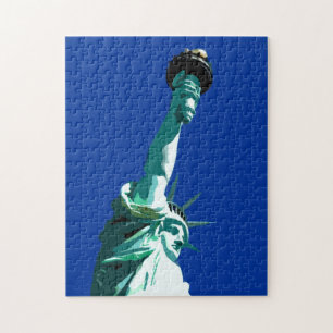 Statue of Liberty Illustration Art Jigsaw Puzzle