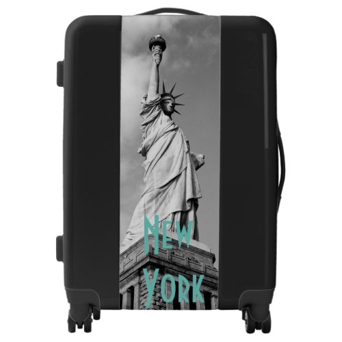 Statue of Liberty in Black and White Luggage