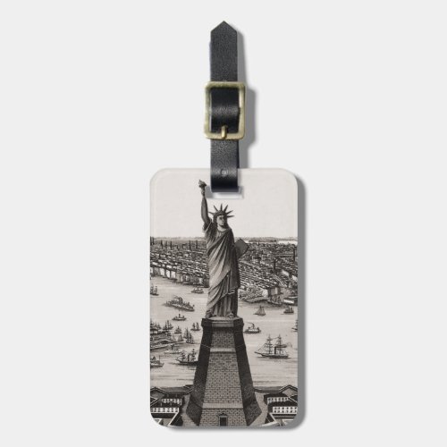 Statue Of Liberty In New York Harbor Luggage Tag