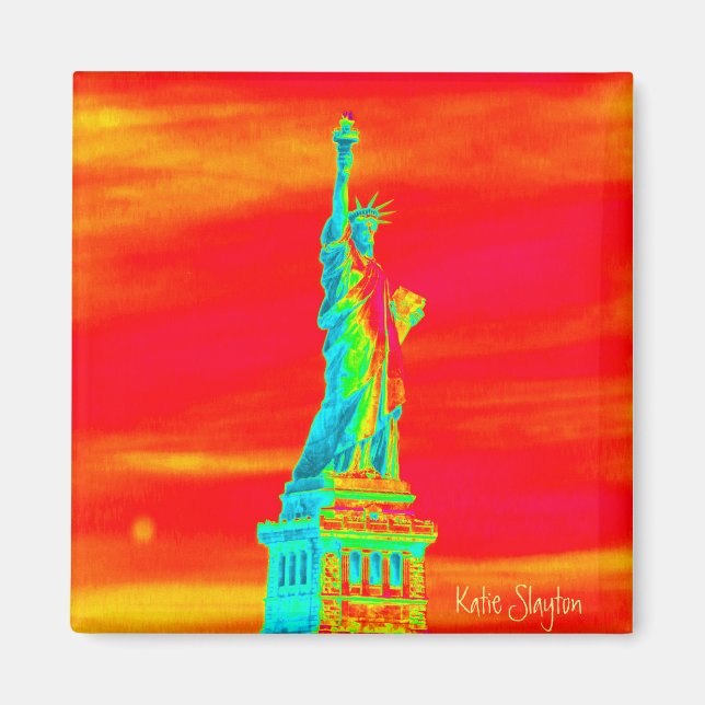 Statue of Liberty in New York Harbor Magnet (Front)