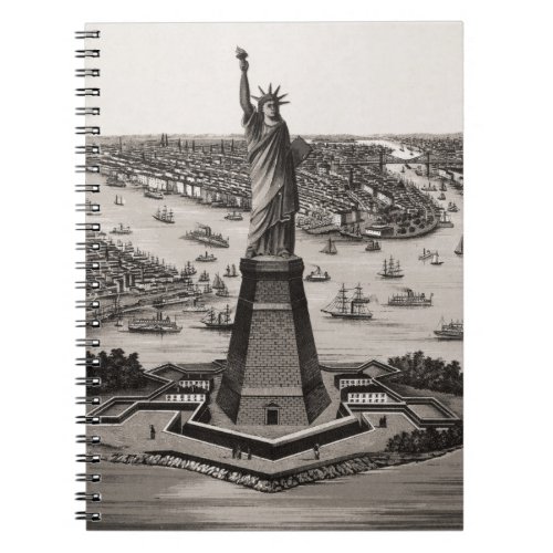 Statue Of Liberty In New York Harbor Notebook