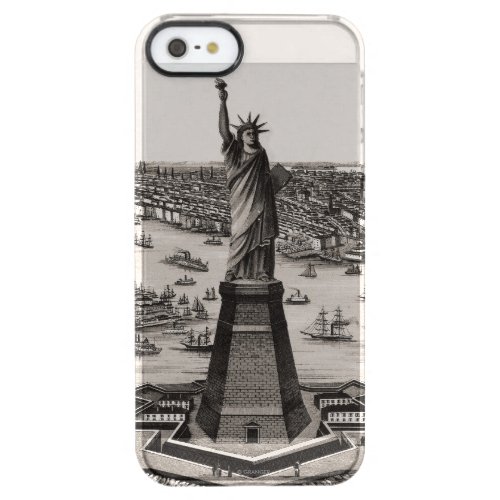 Statue Of Liberty In New York Harbor Clear iPhone SE55s Case