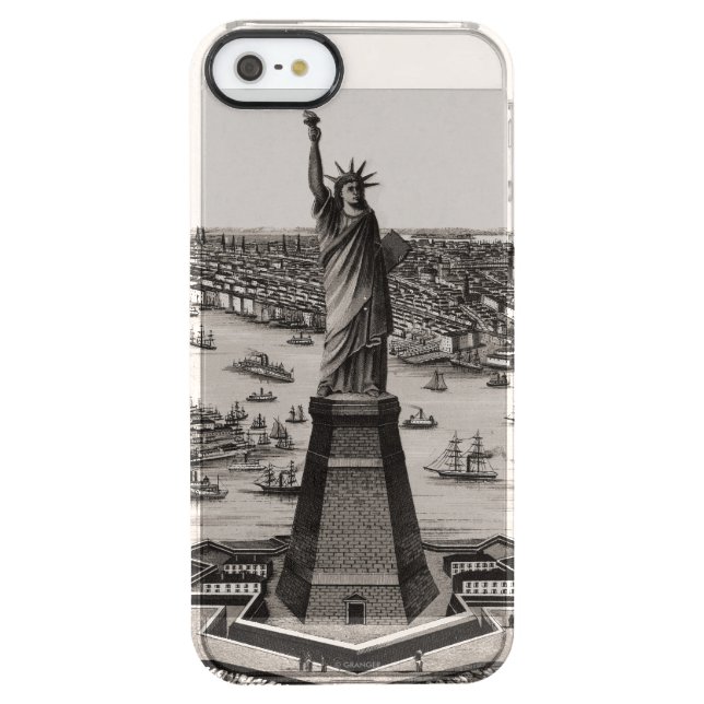 Statue Of Liberty In New York Harbor Uncommon iPhone Case (Back)