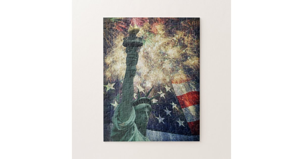 Statue Of Liberty Jigsaw Puzzle Zazzle Statue of liberty jigsaw puzzle zazzle