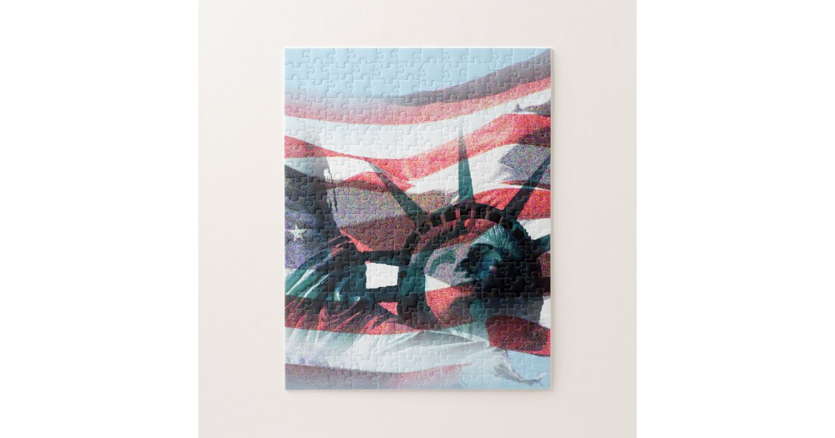 Statue Of Liberty Jigsaw Puzzle Zazzle Statue of liberty jigsaw puzzle zazzle