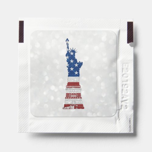 Statue Of Liberty July 4th Glitter Hand Sanitizer Packet
