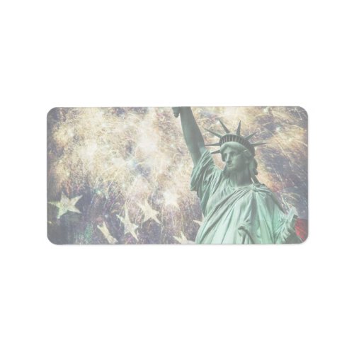 Statue of Liberty Label