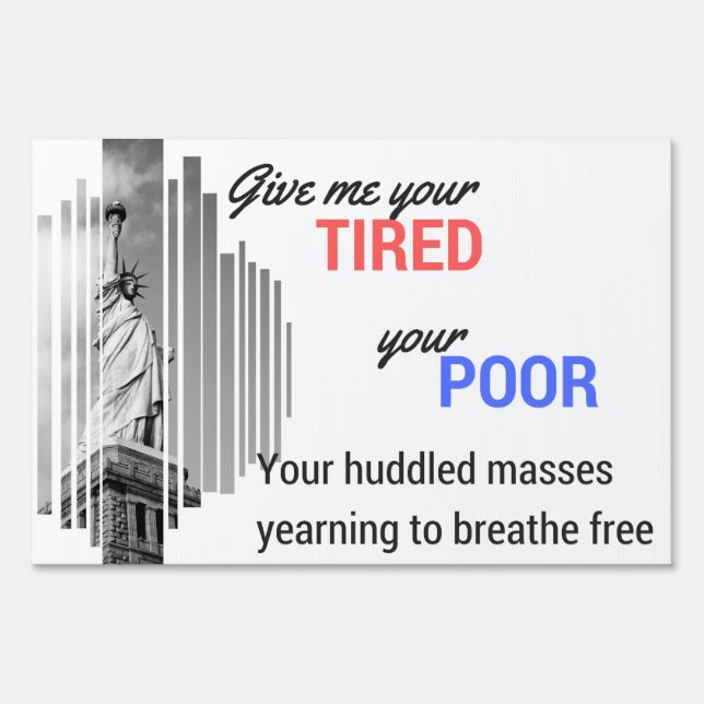 Statue of Liberty large yard sign (Front)